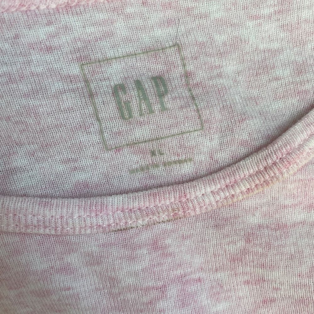 GAP Heather Pink Cotton Stretch Tee Shorts Sleeve Crew Neck - Picture 4 of 9